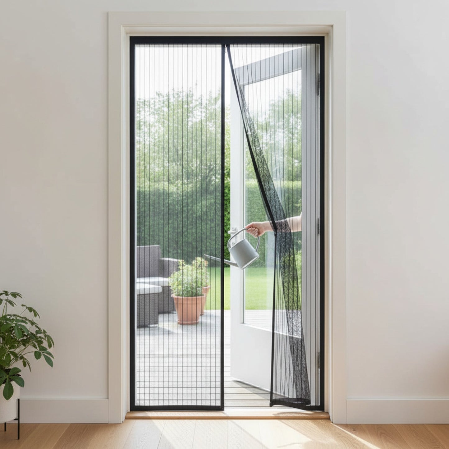 Rideau de porte magnétique anti-insectes 100x220 cm - Fermeture automatique