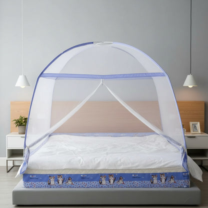 Moustiquaire Tipi Mongole Pliable 360° - Installation Facile, Polyester Respirant
