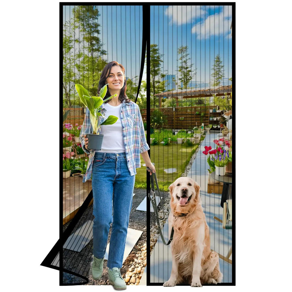 Moustiquaire Magnétique pour Porte - Dimensions 81x203 cm - Installation Facile pour Porte d'Entrée ou Coulissante