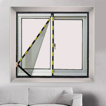 Moustiquaire Magnétique Adhésive pour Fenêtre - Installation Facile, Protection Efficace