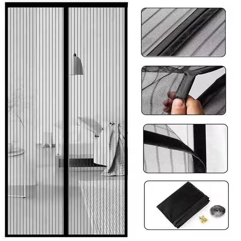 Moustiquaire Magnétique Auto-Fermante 90x230cm - Protection Insectes & Ventilation