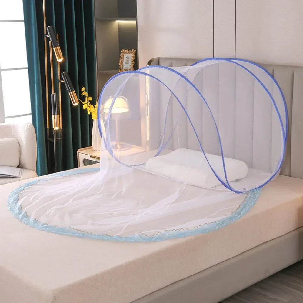 Moustiquaire de Voyage Pliante Anti-Moustiques pour Lit Simple