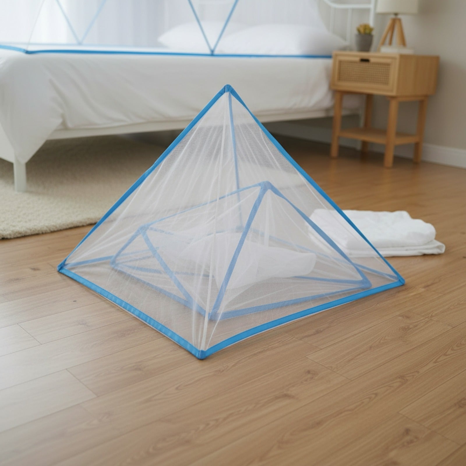 Moustiquaire Pliante en Polyester - Installation Facile pour Chambre