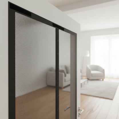 Moustiquaire de porte latérale auto-installante avec fermeture magnétique - Installation sans perçage