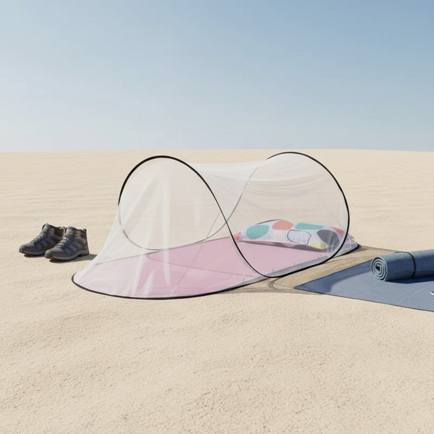Moustiquaire de Camping Pliable et Portable - Installation Facile pour Tente, Lit, Voyage et Pique-nique
