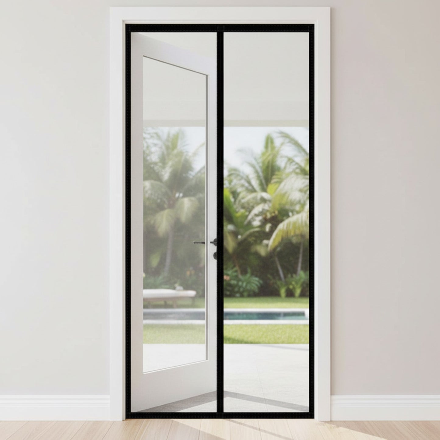 Moustiquaire Magnétique Auto-Fermante "CHARM HOME" - Rideau Invisible pour Portes et Fenêtres