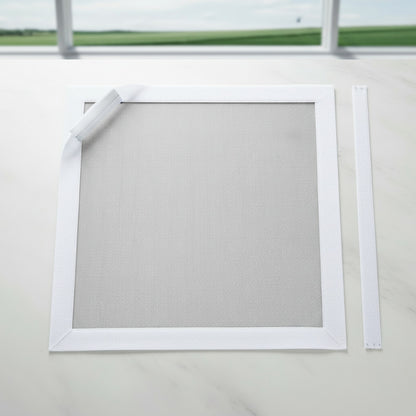 Moustiquaire Blanche Fenêtre en Fibre de Verre - Robuste, Réutilisable et Facile à Installer