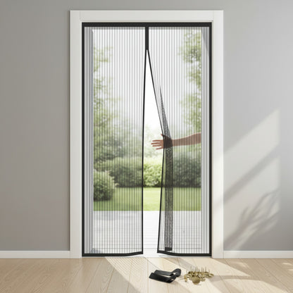 Rideau de porte magnétique anti-insectes 100x220 cm - Fermeture automatique