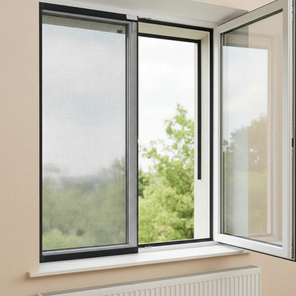 Moustiquaire Fenêtre Noire sur Mesure - Protection Anti-Insectes Invisible et Réutilisable