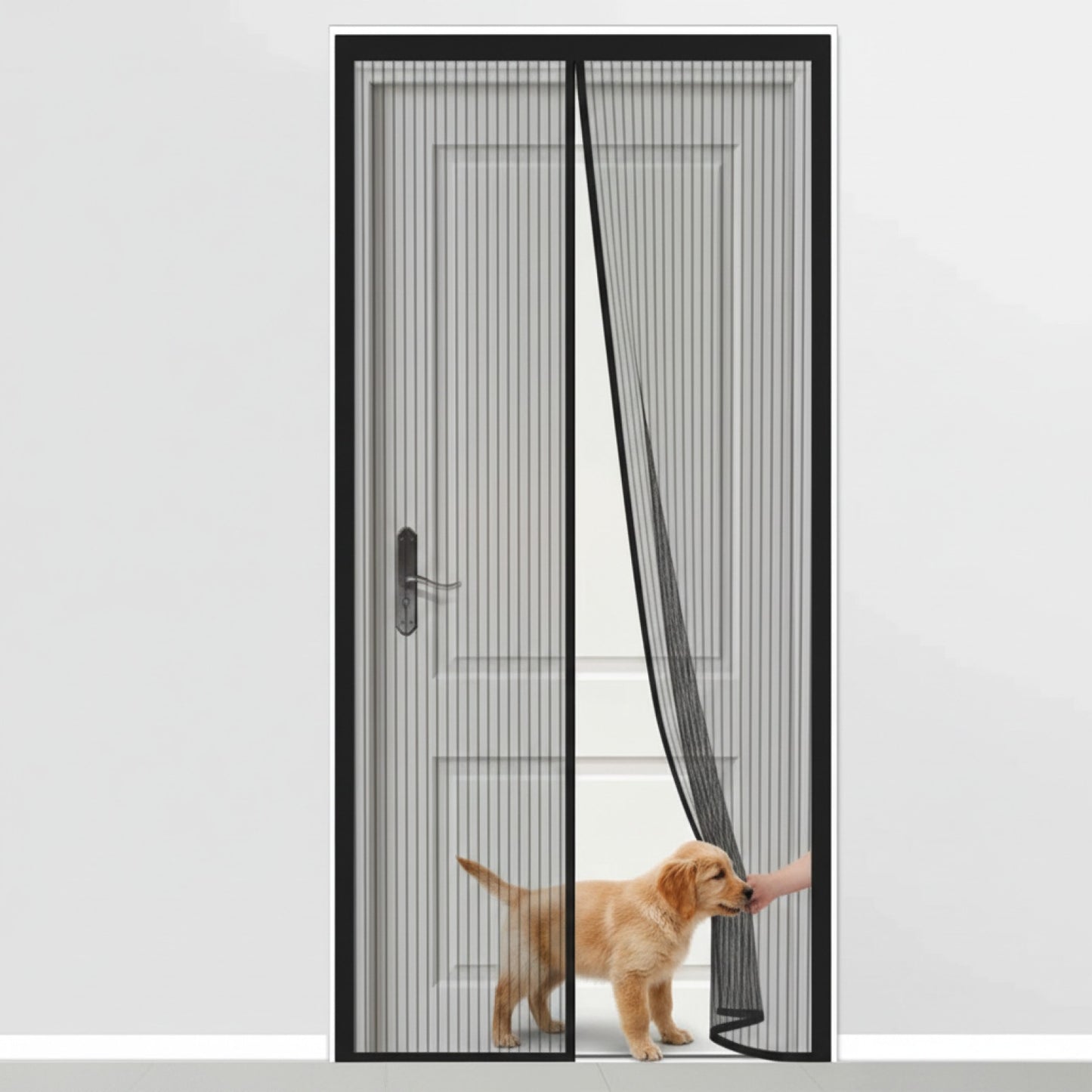 Moustiquaire Magnétique pour Porte - Installation Facile, Mains Libres, Adaptée Enfants & Animaux