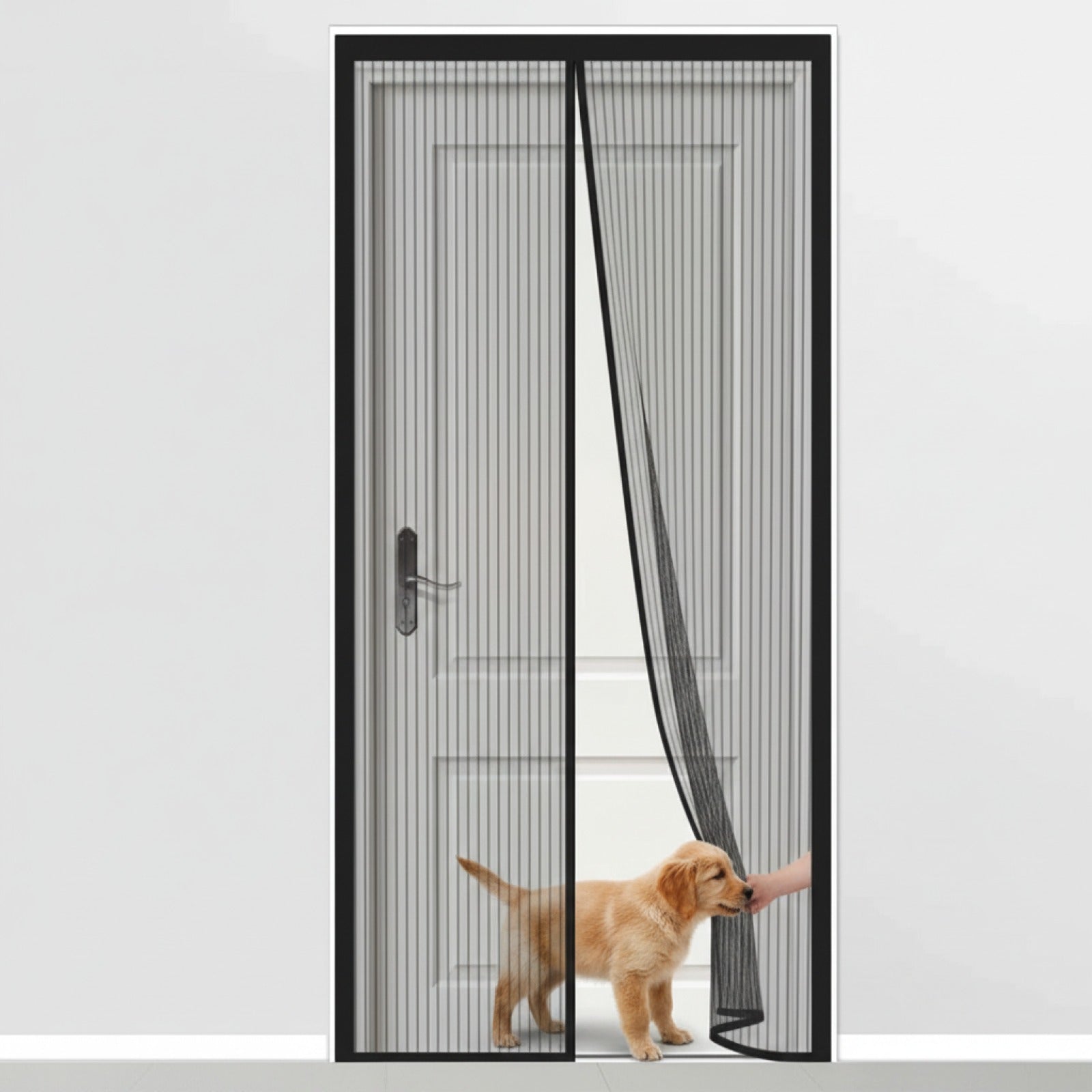 Moustiquaire Magnétique pour Porte - Installation Facile, Mains Libres, Adaptée Enfants & Animaux