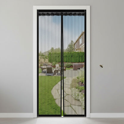 Moustiquaire Magnétique pour Porte et Fenêtre en Polyester - Fermeture Automatique