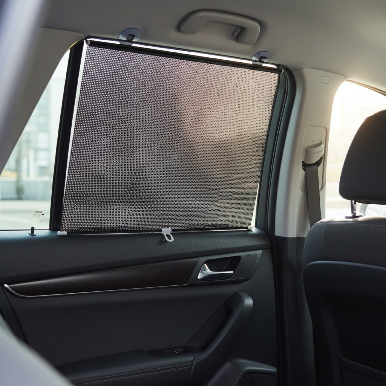 Set de 2 Rideaux de Voiture Anti-UV Rétractables - Protection Solaire et Anti-Moustiques Universels