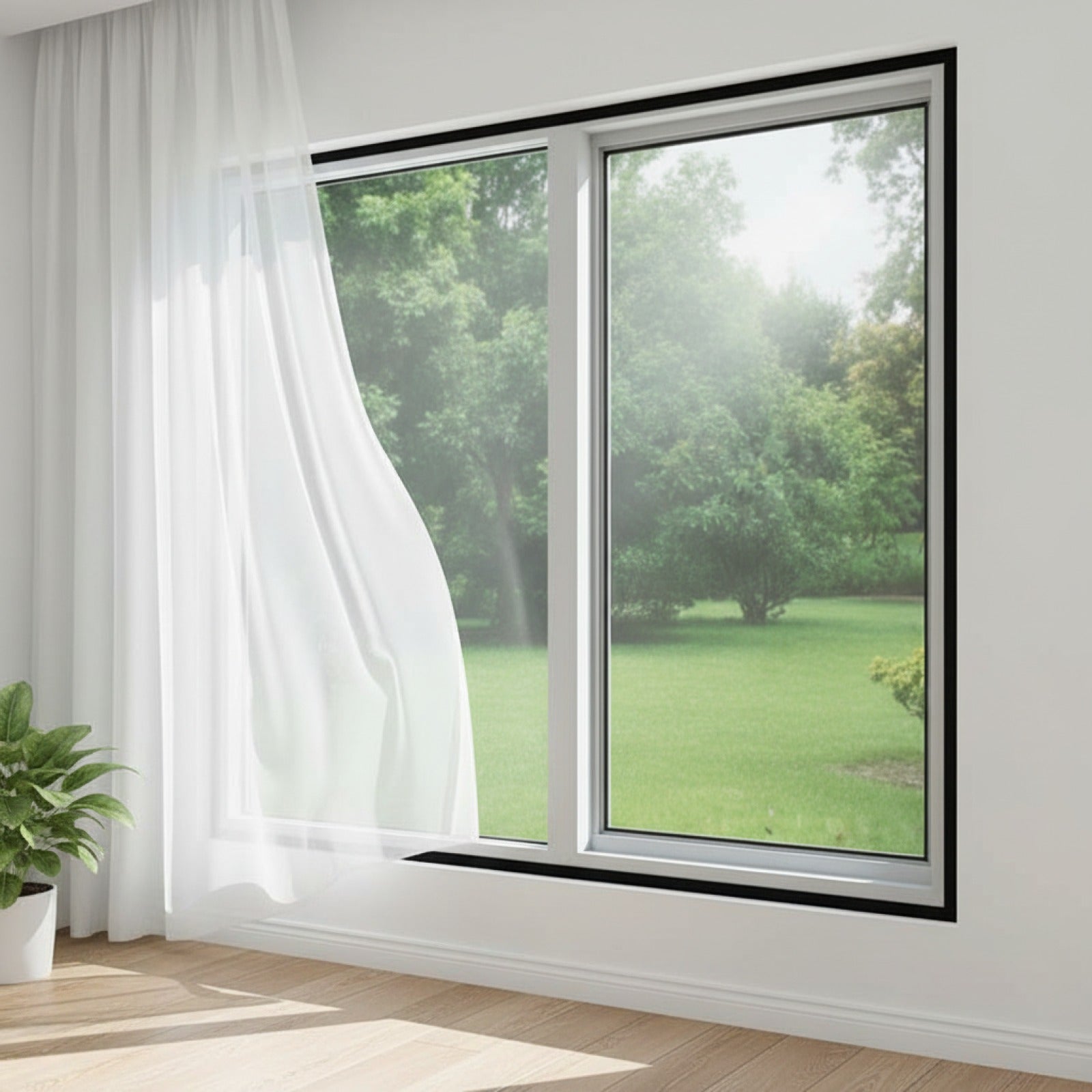 Moustiquaire Fenêtre Adhésive Personnalisable - Protection Anti-Insectes Été