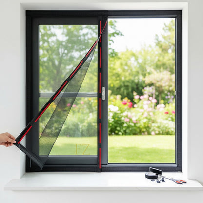 Moustiquaire Fenêtre Magnétique Personnalisable - Installation Facile Sans Percage