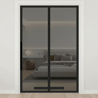 Moustiquaire de porte latérale auto-installante avec fermeture magnétique - Installation sans perçage