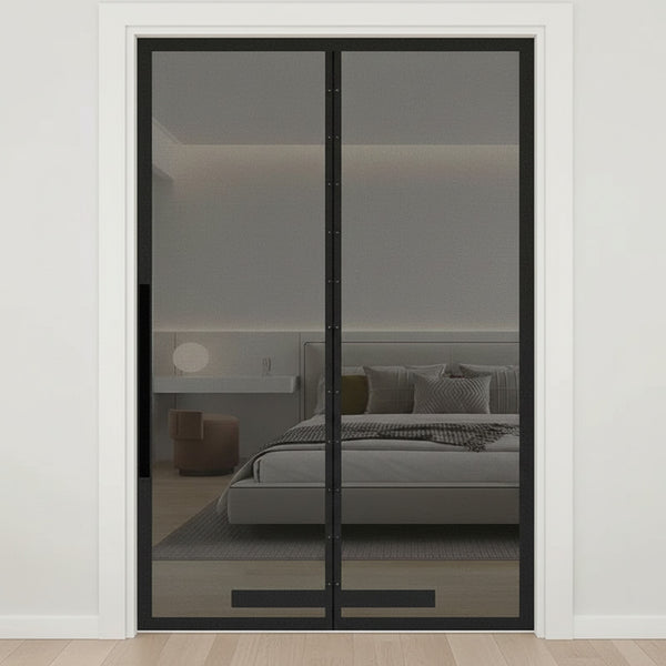 Moustiquaire de porte latérale auto-installante avec fermeture magnétique - Installation sans perçage
