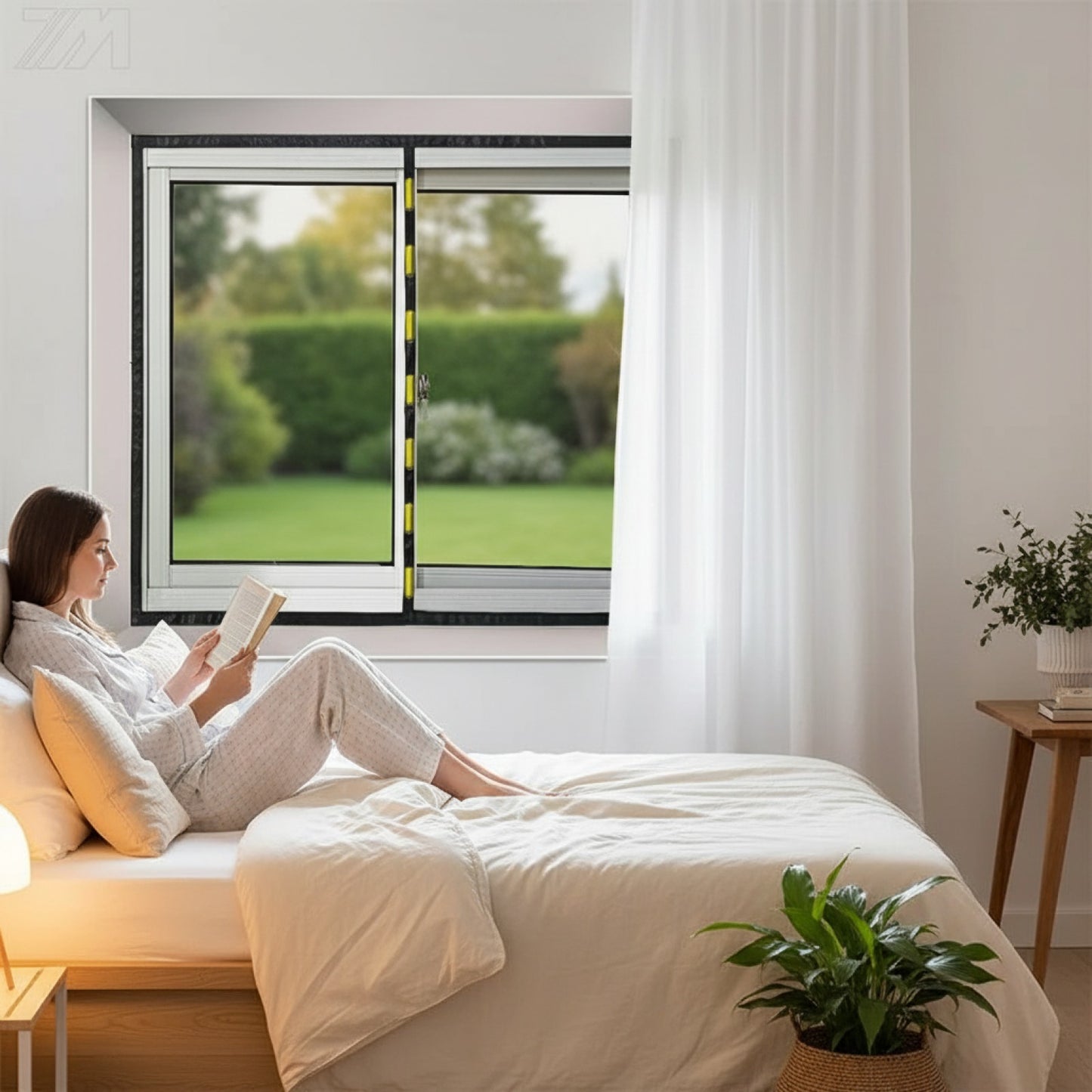 Moustiquaire Magnétique Adhésive pour Fenêtre - Installation Facile, Protection Efficace