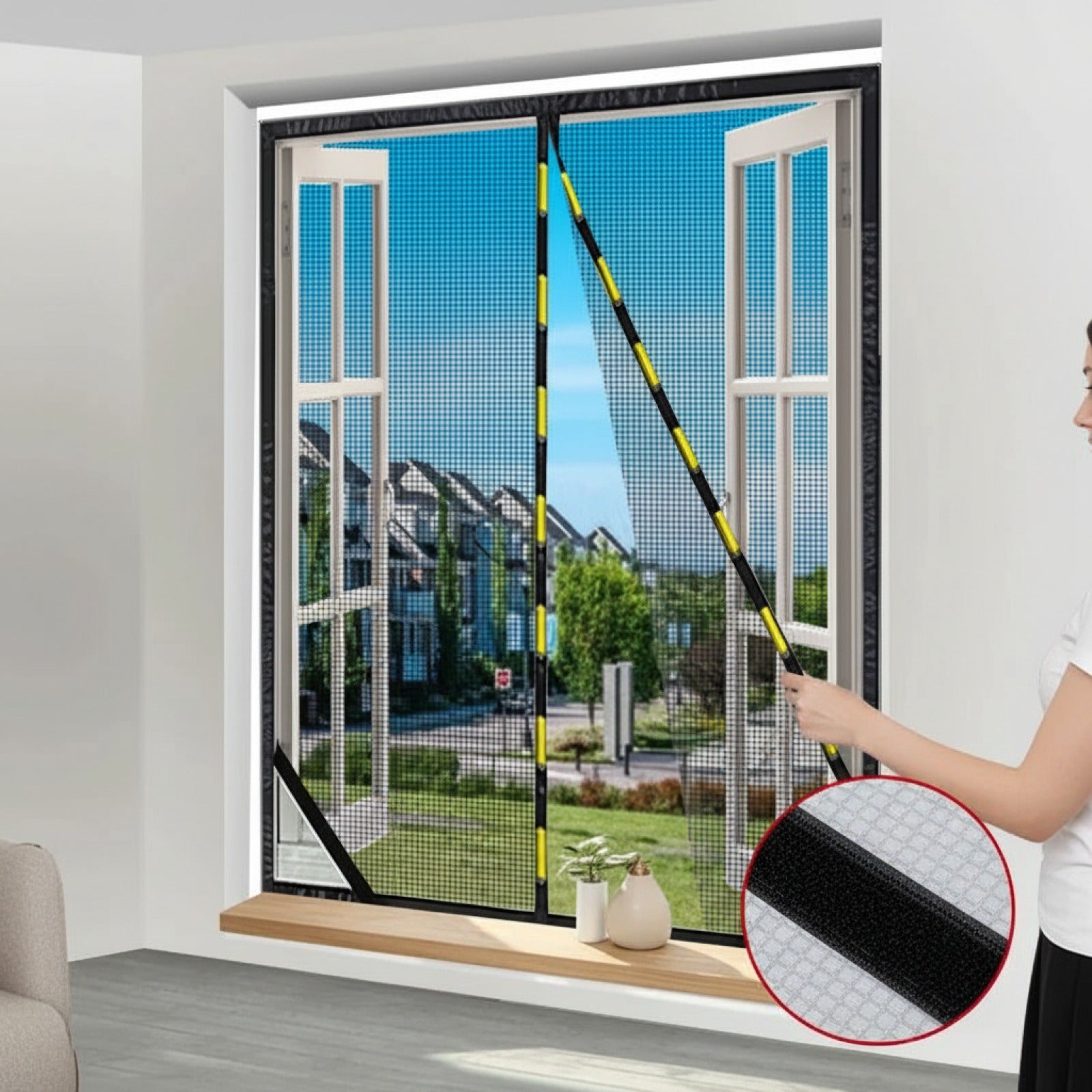 Moustiquaire Magnétique sur Mesure pour Fenêtre - Installation Facile
