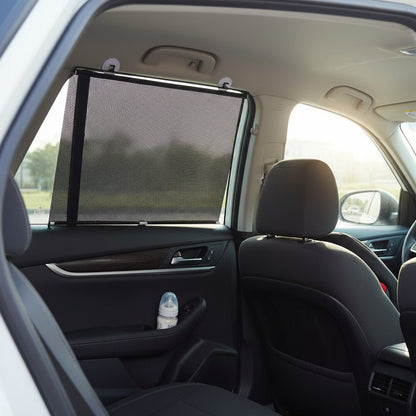 Set de 2 Rideaux de Voiture Anti-UV Rétractables - Protection Solaire et Anti-Moustiques Universels