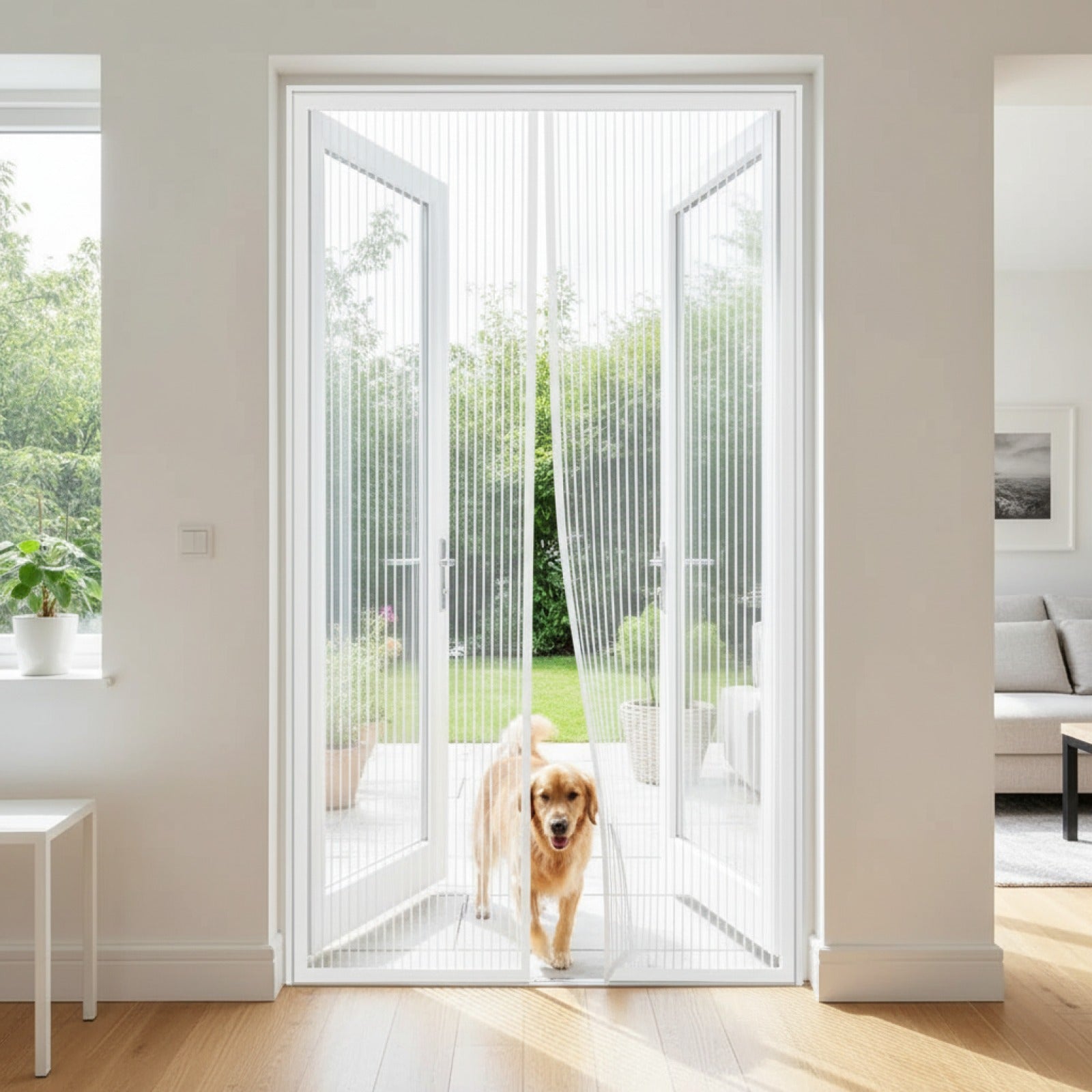 Moustiquaire Magnétique Auto-Fermante pour Porte - 90x210cm & 100x210cm