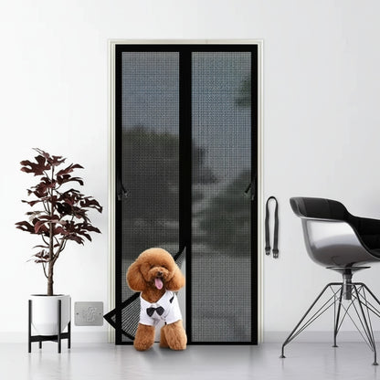 Moustiquaire Magnétique de Porte Épaisse - Résistante, Respirante et Adaptée aux Animaux