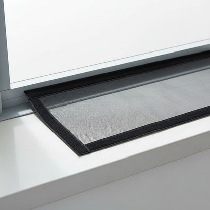 Moustiquaire Invisible Noire pour Fenêtre en Fibre de Verre - Installation Facile par Velcro