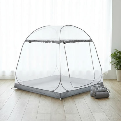 Moustiquaire Tente Yourte Pliable pour Lit Simple/Double - Idéale Camping & Maison